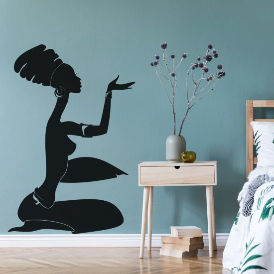 Vinilo Adhesivo Decorativo - Mujer africana