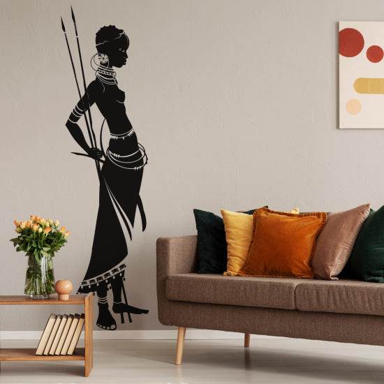 Vinilo Adhesivo Decorativo - Mujer africana