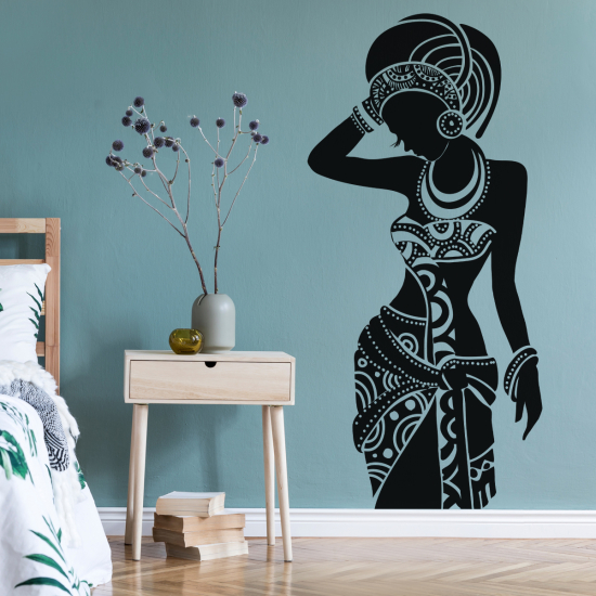 Vinilo Adhesivo Decorativo - Mujer africana