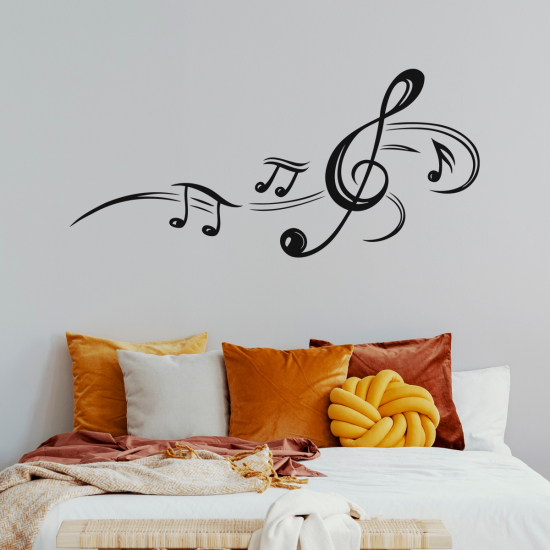 Vinilo Adhesivo Decorativo - Notas de música