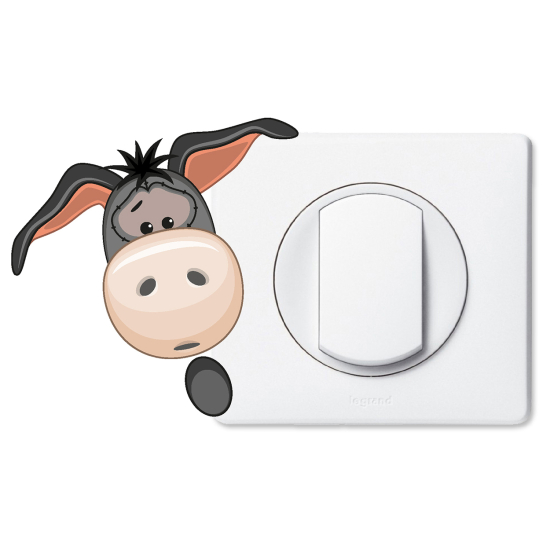 Vinilo Adhesivo Decorativo para interruptores - Burro
