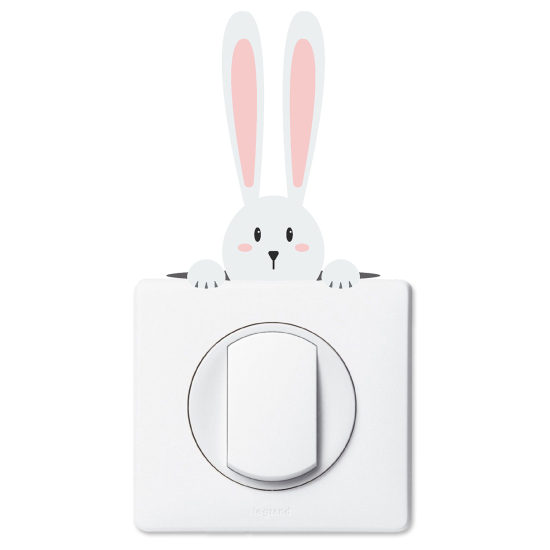 Vinilo Adhesivo Decorativo para interruptores - Conejo