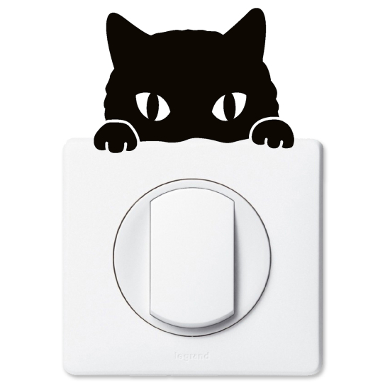 Vinilo Adhesivo Decorativo para interruptores - Gato