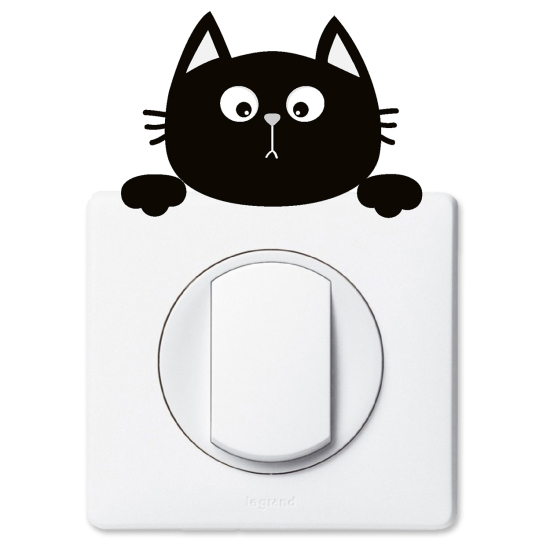 Vinilo Adhesivo Decorativo para interruptores - Gato