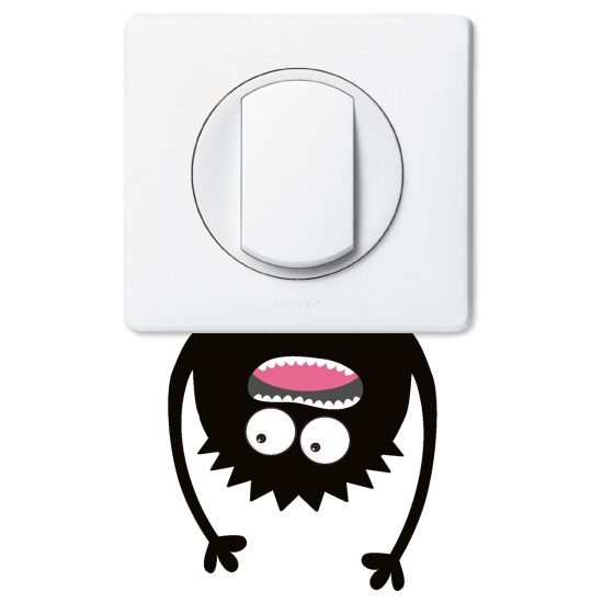 Vinilo Adhesivo Decorativo para interruptores - Monstruo