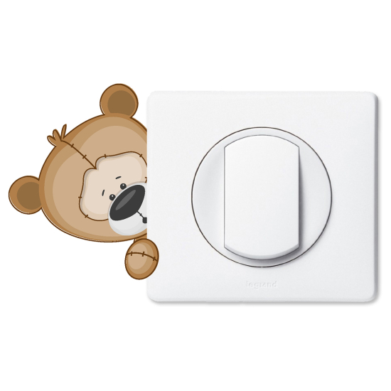 Vinilo Adhesivo Decorativo para interruptores - Osito