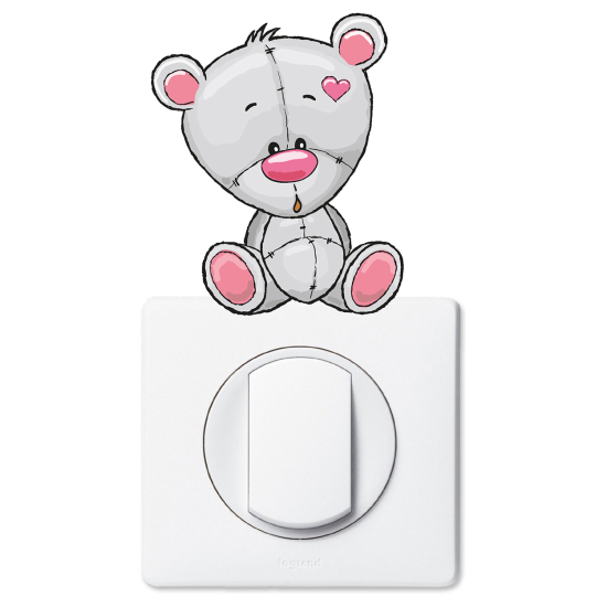 Vinilo Adhesivo Decorativo para interruptores - Osito