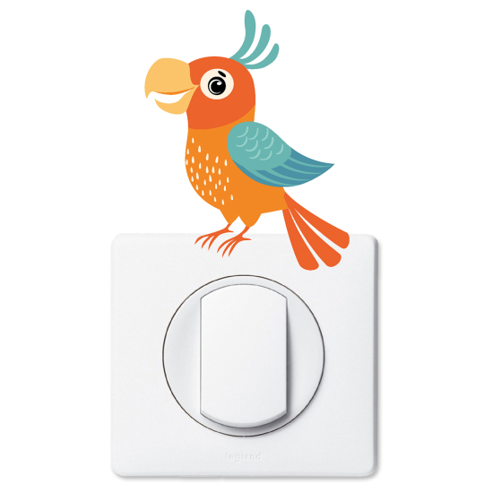 Vinilo Adhesivo Decorativo para interruptores - Pájaro
