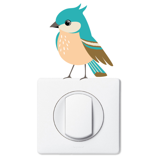 Vinilo Adhesivo Decorativo para interruptores - Pájaro