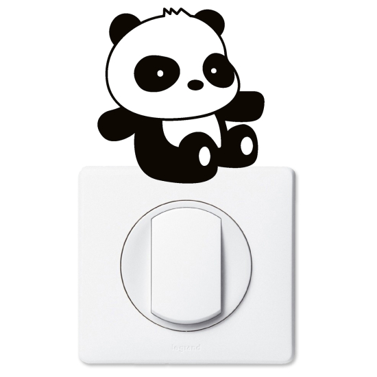 Vinilo Adhesivo Decorativo para interruptores - Panda