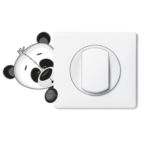 Vinilo Adhesivo Decorativo para interruptores - Panda