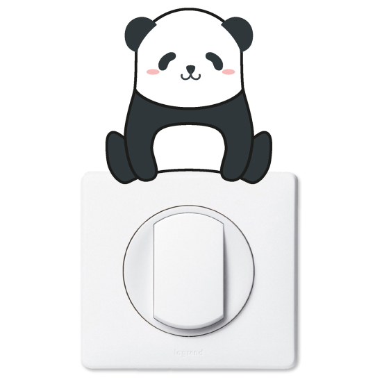 Vinilo Adhesivo Decorativo para interruptores - Panda