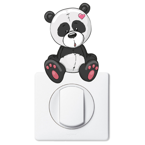 Vinilo Adhesivo Decorativo para interruptores - Panda