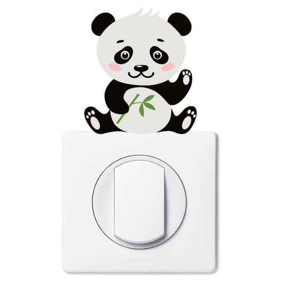 Vinilo Adhesivo Decorativo para interruptores - Panda