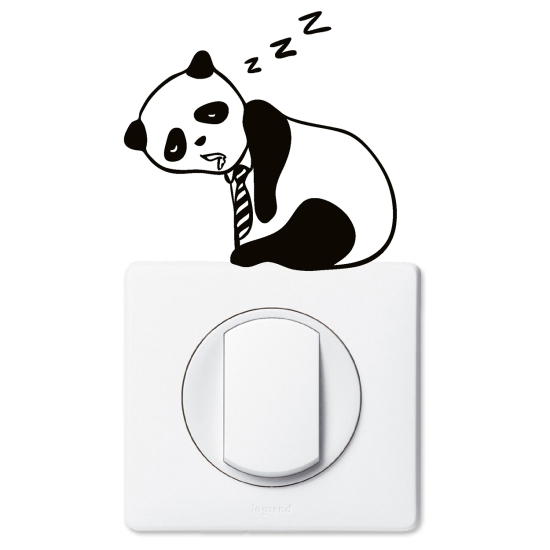 Vinilo Adhesivo Decorativo para interruptores - Panda