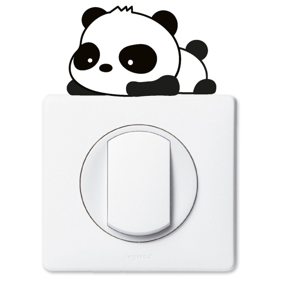 Vinilo Adhesivo Decorativo para interruptores - Panda