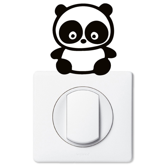 Vinilo Adhesivo Decorativo para interruptores - Panda