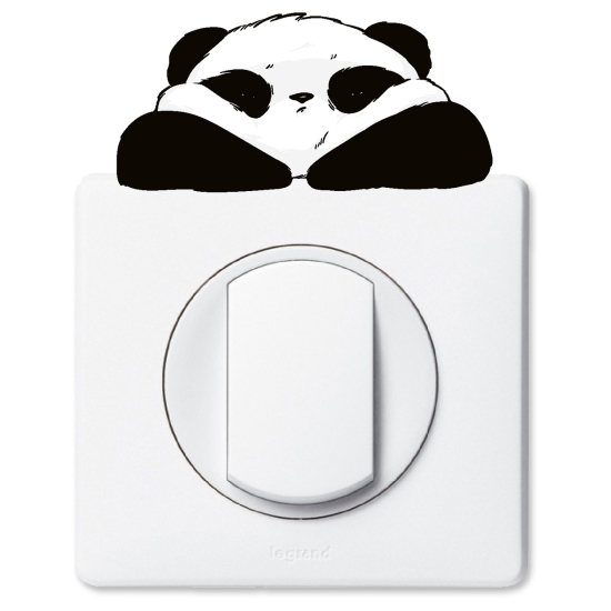 Vinilo Adhesivo Decorativo para interruptores - Panda