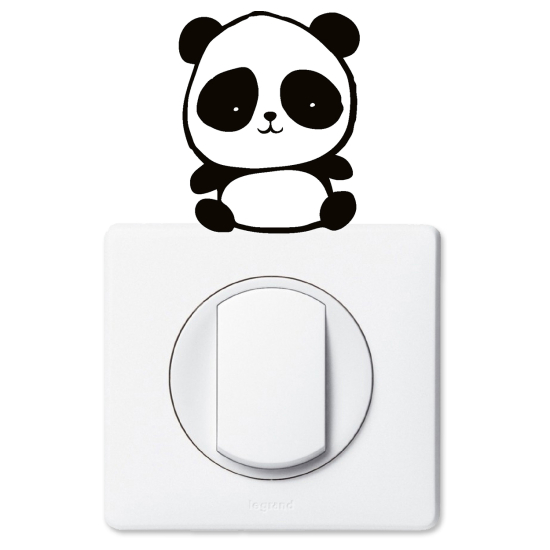 Vinilo Adhesivo Decorativo para interruptores - Panda