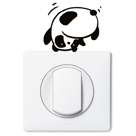 Vinilo Adhesivo Decorativo para interruptores - Panda