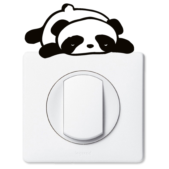Vinilo Adhesivo Decorativo para interruptores - Panda