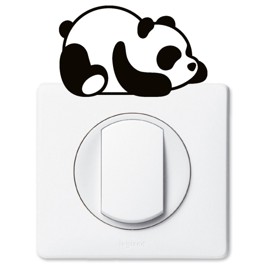 Vinilo Adhesivo Decorativo para interruptores - Panda