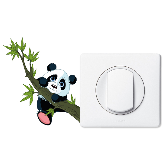 Vinilo Adhesivo Decorativo para interruptores - Panda