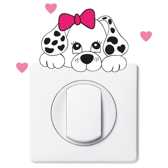 Vinilo Adhesivo Decorativo para interruptores - Perro