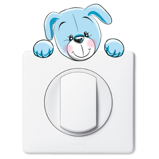 Vinilo Adhesivo Decorativo para interruptores - Perro