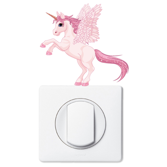 Vinilo Adhesivo Decorativo para interruptores - Unicornio