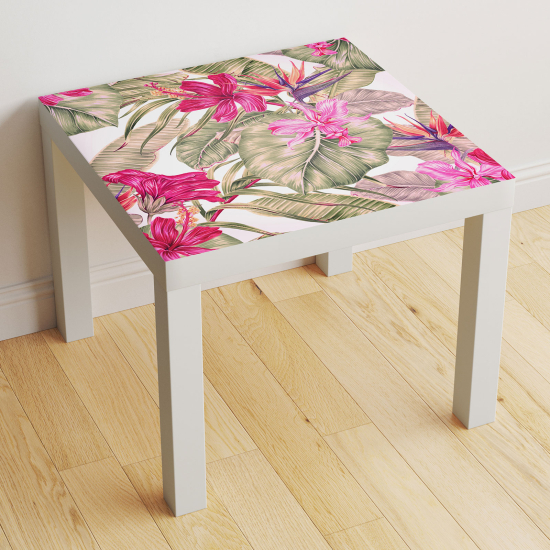 Vinilo Adhesivo Decorativo para Mesa - Flores tropicales