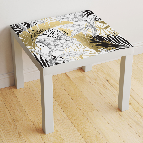 Vinilo Adhesivo Decorativo para Mesa - Hojas Tropicales
