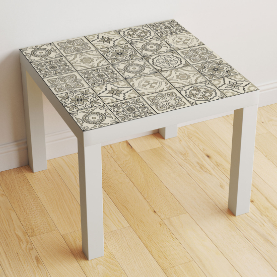 Vinilo Adhesivo Decorativo para Mesa - Motivo Azulejos de cemento