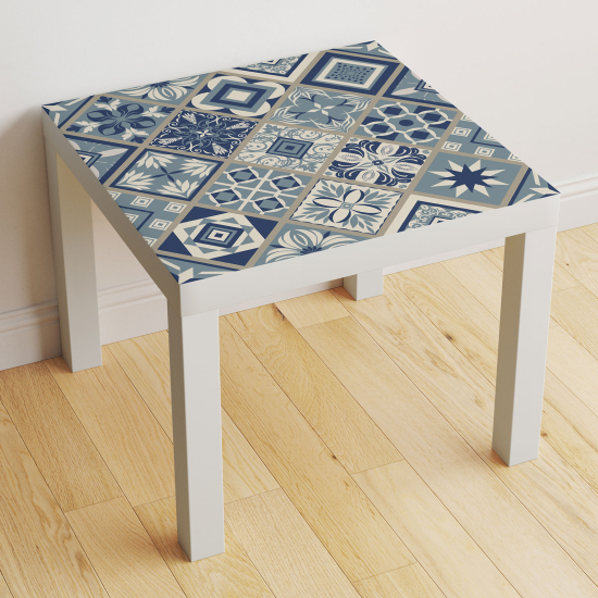 Vinilo Adhesivo Decorativo para Mesa - Motivo Azulejos de cemento