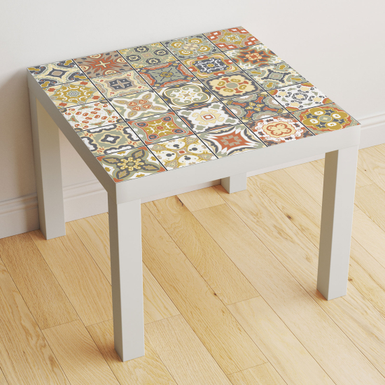 Vinilo Adhesivo Decorativo para Mesa - Motivo Azulejos de cemento