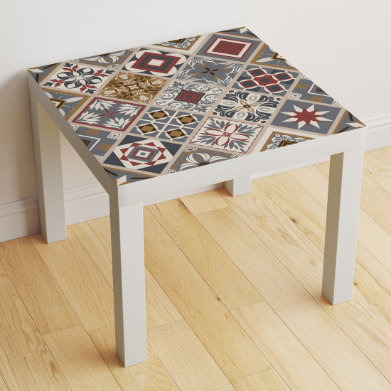 Vinilo Adhesivo Decorativo para Mesa - Motivo Azulejos de cemento