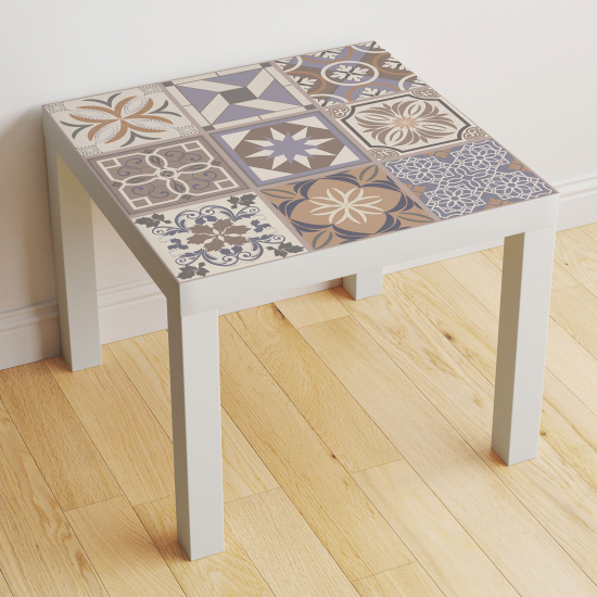 Vinilo Adhesivo Decorativo para Mesa - Motivo Azulejos de cemento