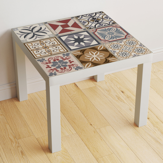 Vinilo Adhesivo Decorativo para Mesa - Motivo Azulejos de cemento