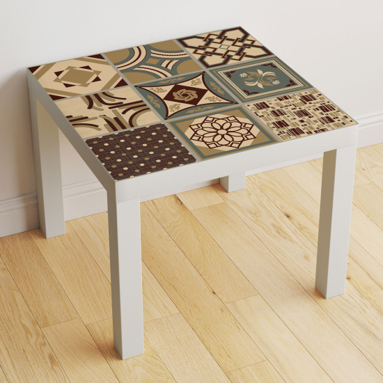 Vinilo Adhesivo Decorativo para Mesa - Motivo Azulejos de cemento