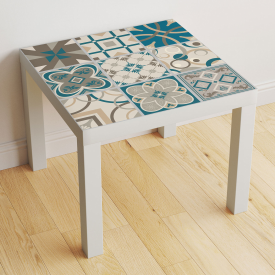 Vinilo Adhesivo Decorativo para Mesa - Motivo Azulejos de cemento