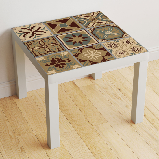 Vinilo Adhesivo Decorativo para Mesa - Motivo Azulejos de cemento
