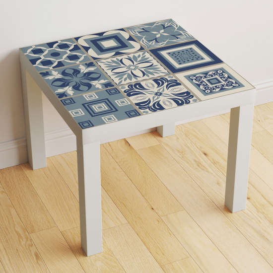 Vinilo Adhesivo Decorativo para Mesa - Motivo Azulejos de cemento