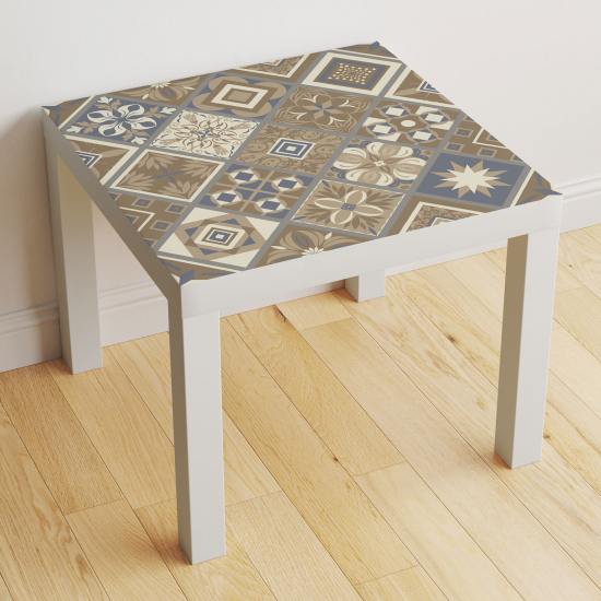 Vinilo Adhesivo Decorativo para Mesa - Motivo Azulejos de cemento