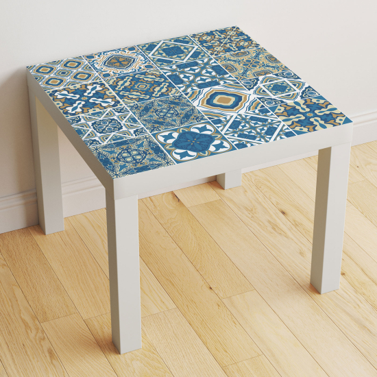 Vinilo Adhesivo Decorativo para Mesa - Motivo Azulejos de cemento
