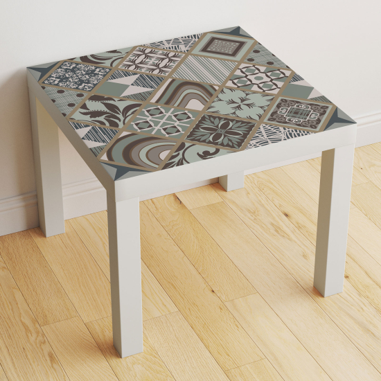 Vinilo Adhesivo Decorativo para Mesa - Motivo Azulejos de cemento