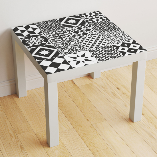 Vinilo Adhesivo Decorativo para Mesa - Motivo Azulejos de cemento