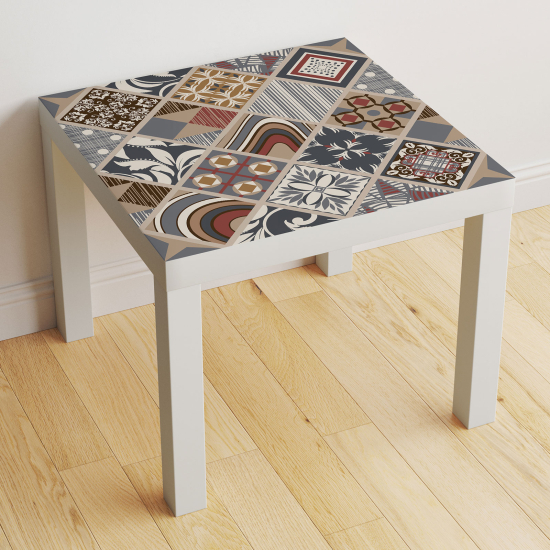 Vinilo Adhesivo Decorativo para Mesa - Motivo Azulejos de cemento
