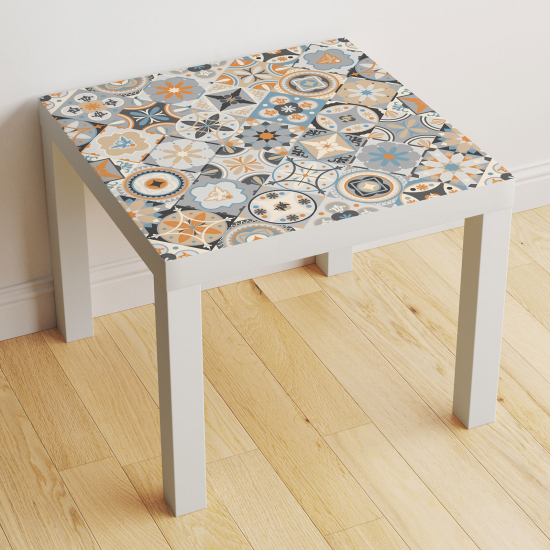 Vinilo Adhesivo Decorativo para Mesa - Motivo Azulejos de cemento