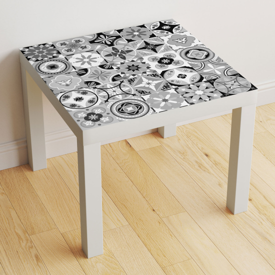 Vinilo Adhesivo Decorativo para Mesa - Motivo Azulejos de cemento