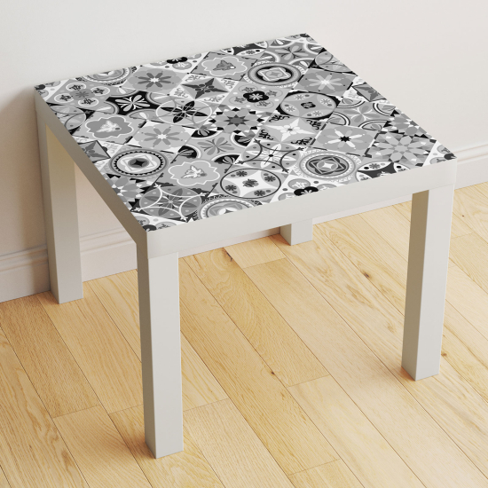 Vinilo Adhesivo Decorativo para Mesa - Motivo Azulejos de cemento